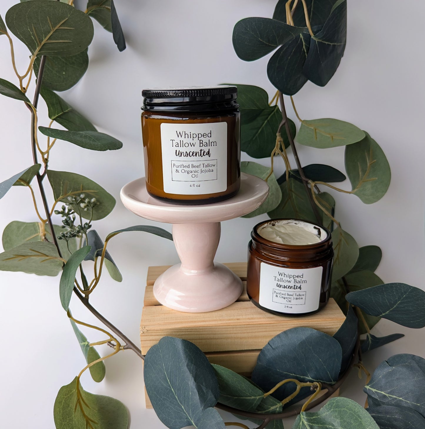 Unscented Whipped Tallow Balm Pure, Simple Moisture for the Whole Family