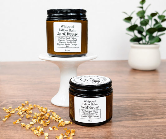 Sweet Orange Infused Whipped Tallow Balm: A Seasonal Burst of Sweet Citrus