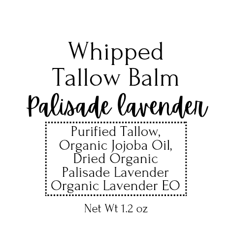 Palisade Lavender Infused Whipped Tallow Balm:  Relax & Soothe Your Skin